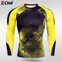 Sports Long Sleeve Top Sportswear Men Running Gym Compression Shirt Quick Dry Football Sport Shirt Workout Clothes For Men