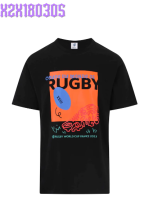 BOX KICK T-SHIRT - BLACK Rugby World Cup Collection