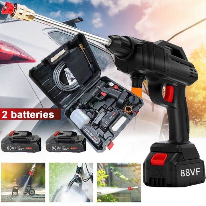 88VF Lithium Battery Cordless High Pressure Car Washing Water Gun With