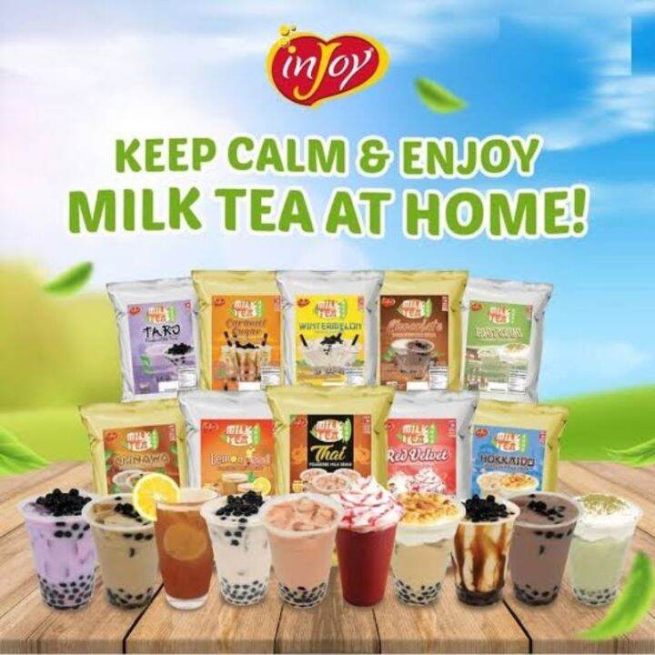INJOY MILKTEA POWDERS (500G) Milk tea equipment package set Lazada PH