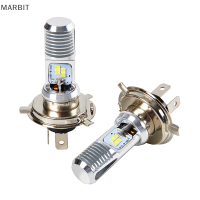 MARBIT 1pcs หลอดไฟรถจักรยานยนต์ P15D LED Scooter Light H4 4LED หลอดไฟ Beam Light bulb รถจักรยานยนต์ไฟ LED ไฟหน้า