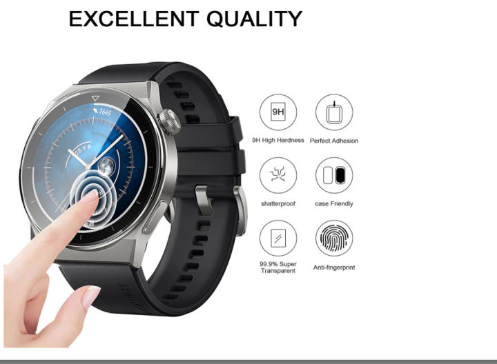 Screen Protector Case Compatible for Huawei Watch GT3 Pro 43mm 46mm Soft  TPU Full Cover Scratched Resistant for Huawei Watch GT3 Pro Smartwatch (GT3