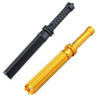 Retractable Spiked Club Flashlight Waterproof Strong Light Multi-Functional Tactical Lengthened Security  rechargeable light Rechargeable  Flashlights