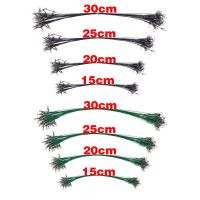 10PCS Luya Bait Line Anti-Bite Steel Steel Front Wire Leader With Swivel Fishing Accessory Lead Core Leash Gear 15C-30CM