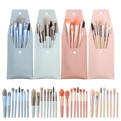 8Pcs Professional Makeup Brushes Portable Soft Concealer Brush Foundation Eye Shadow Eyelash Brush Makeup Tools Set Makeup Brushes Sets