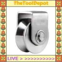 ตลับลูกปืนล้อล้อประตูเลื่อนลูกรอก TheToolDepot 2นิ้วแบบ V สแตนเลส304สำหรับการจัดการวัสดุและเคลื่อนย้าย