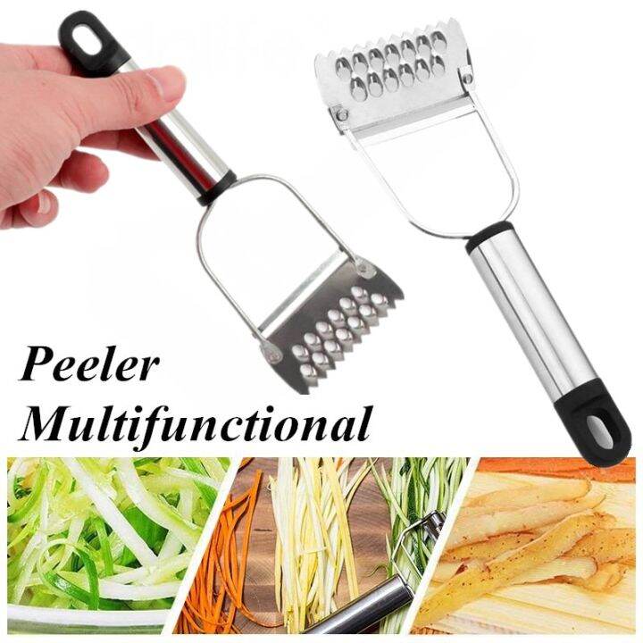 Peeler with Blade Protector Stainless Steel Handle. Swivel Vegetable ...