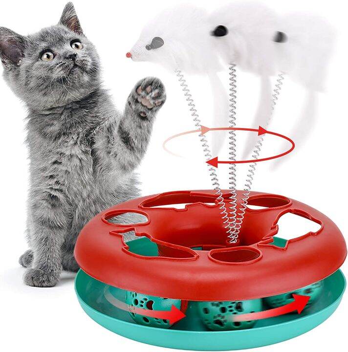 Cat Toys, Cat Toys for Indoor Cats,Interactive Kitten Toys Roller