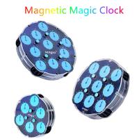 Sengso Magnetic Magic clock 3x3x3 Magic clock 4x4 magic clock 5x5 Magic Clock 3x3 magic cube clock Magnetic Speed cube clock toy Brain Teasers