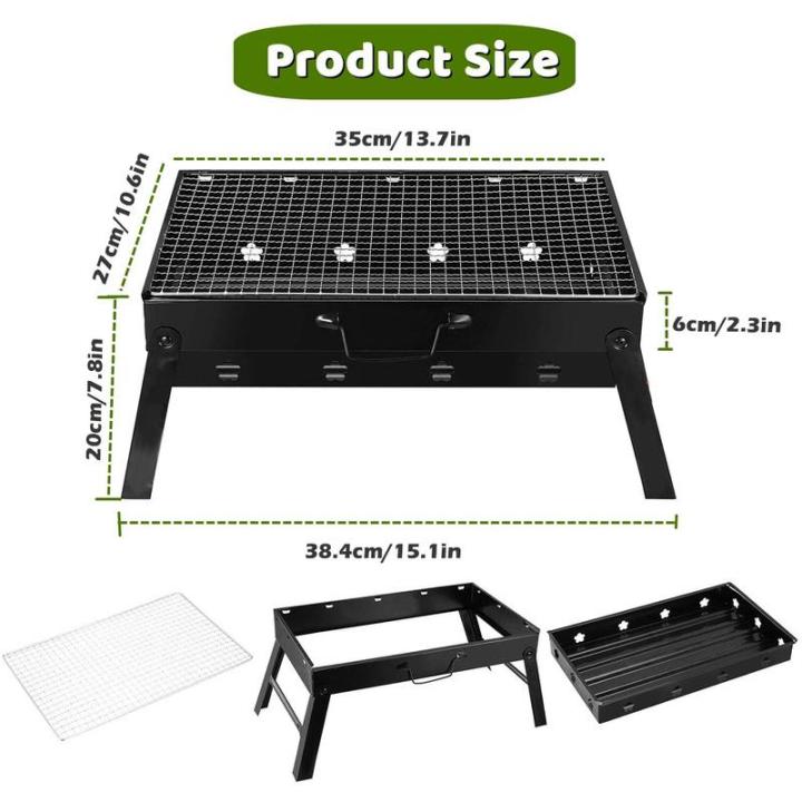 เตาบาร์บีคิวการเผาไม้สแตนเลสเตาย่างบาร์บีคิวแบบพับได้ย่างถ่านบาร์บีคิวแบบพกพาเตาบาร์บีคิวการเผาไม้ย่างถ่านบาร์บีคิวกันสนิมเตาย่างบาร์บีคิวแบบพับได้แบบพกพา
