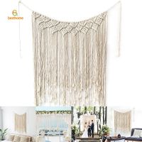 BH Macrame Wall Hanging Cotton Handmade Woven Wall Tapestry Large Boho Wedding Backdrop Decor