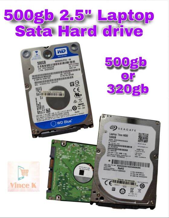 Laptop Sata Hard Drive Assorted Brand USED 500GB 320GB Lazada PH