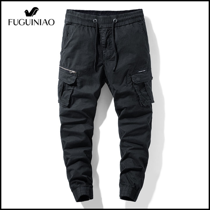 fuguiniao-2022ใหม่-jogger-กางเกงสำหรับชายฤดูร้อนผู้ชายกางเกงลำลองกางเกง-overalls