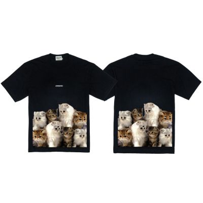 GMT173-1 CAT BLACK เสื้อยืดแมว