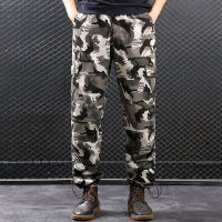 Mens Military Cargo Pants Overalls Casual Cotton Tactical Pants Male Multi Pockets Army Straight Slacks Baggy Long Trousers