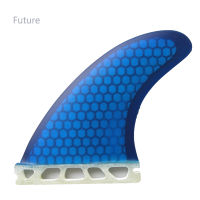 Fut ฐานไฟเบอร์กลาสกระดานโต้คลื่นครีบ M5 Sur Fin 3ชิ้นต่อชุด Blue Glassfiber Honeycomb Fin