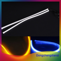 dongchengdianzi หลอดไฟ LED แบบอ่อนยืดหยุ่นสำหรับรถยนต์1x45ซม. ไฟวิ่งกลางวัน DRL