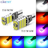 CarTnT 1ชิ้น T10 W5W T15 W16W หลอดไฟรถยนต์ Led ไฟหน้าหลอดไฟห้องภายใน Light ไฟหลังคา T10 Led ไฟสัญญาณจำนวนแผ่นไฟ Led ไฟกระโปรงรถด้านข้างมอเตอร์ไฟ Led