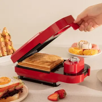 PINLO Mini Sandwich Machine Breakfast Maker Multi Cookers Toasters Electric  Ovens Hot Plates Bread Pancake Waffle