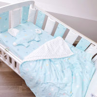 10pcs Newborn Bed Fence Baby Crib Bumper Drop-proof Cotton Bed Fence Babi Bed Cushion Cot Protector Pillow Anti-collision Bumper