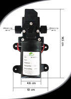 ปั้มอัดไดอะแฟรม DC12V 9 บาร์ เกลียวนอก 4 หุน ฟรีค่าจัดส่ง