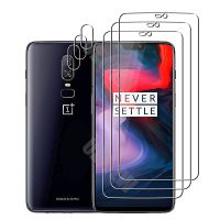 For OnePlus 6 Camera Lens Film and Phone Protective Tempered Glass Screen Protector