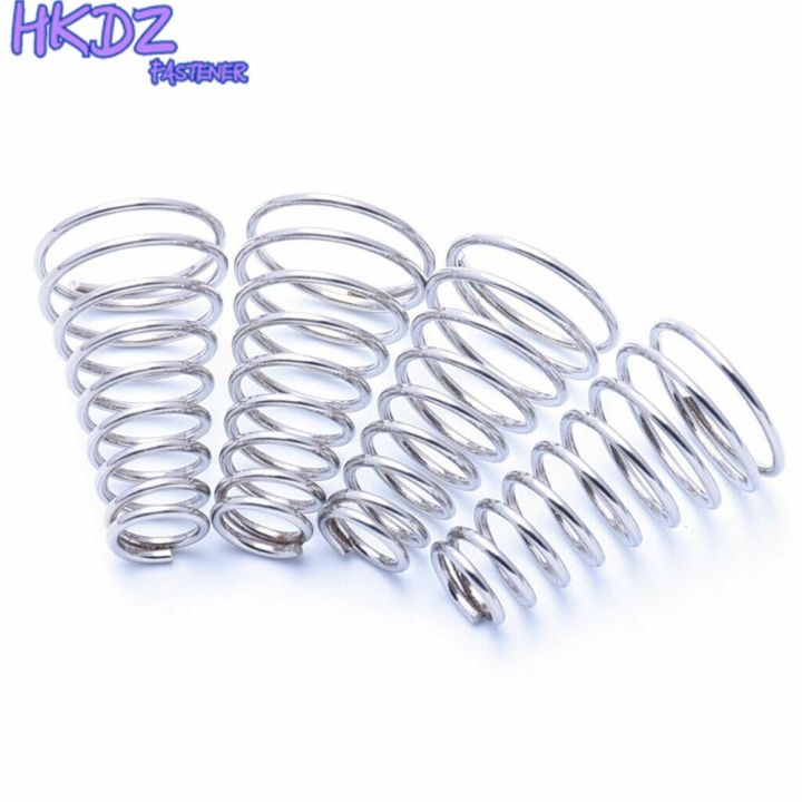 1-2-3-5pcs-tower-springs-conical-cone-compression-spring-304-stainless-steel-taper-pressure-spring-wire-diameter-0-4-0-8mm-spine-supporters