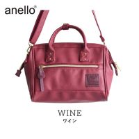 anello กระเป๋าสะพายข้าง Retro Mini Boston Shoulder Bag Anello 2 way pu Boston mini ของเเท้