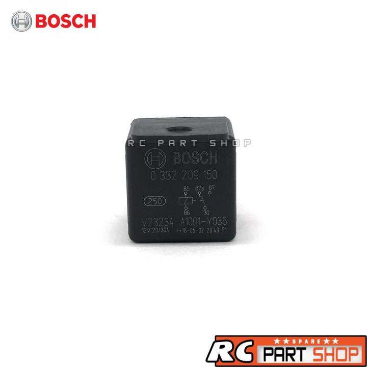 รีเลย์-bosch-แท้-2-หน้า-87a-12v-20-30a-5-ขา-พร้อมปลั๊กเสียบอย่างดี