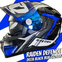 RAIDEN DEFENCE DELTA BLACK BLUE GLOSSY