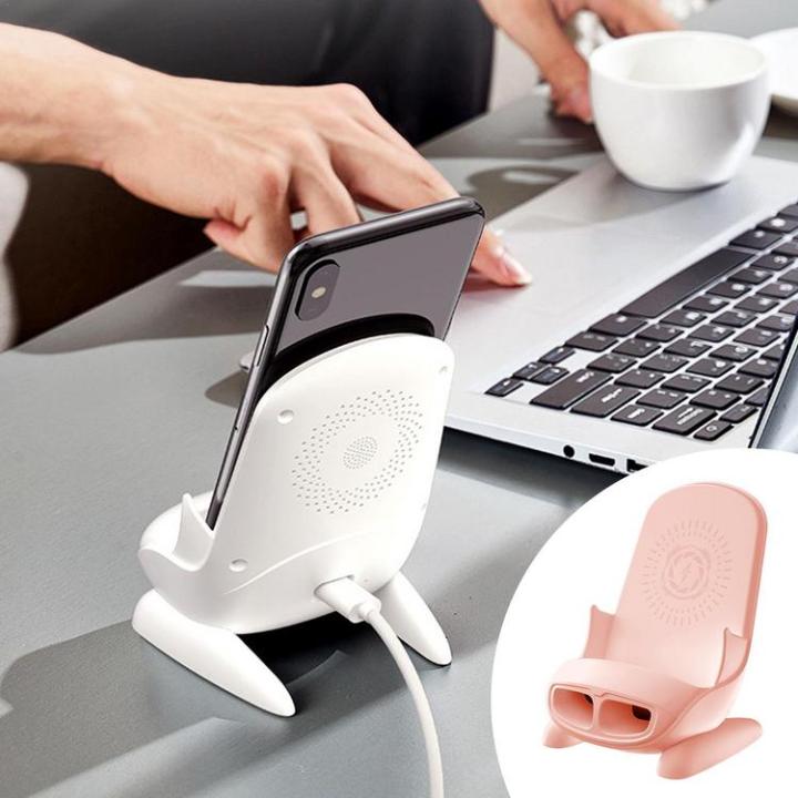phone-wireless-charging-stand-2-in-1-charger-station-for-desk-fast-charge-15w-chair-shape-usb-port-charger-stand-with-pa-function-phone-holder-show