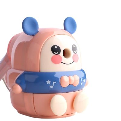 Hand-cranked Pencil Sharpener Cartoon Children Cute Learning School Supplies Bear Pencil Sharpener Stationery