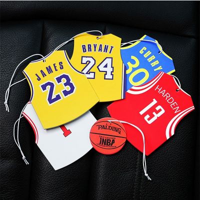 Car Air Freshener Basketball Uniform Hanging Aromatherapy Tablets Basketball Celebrity Clothes Car Accessories Interior Ornament