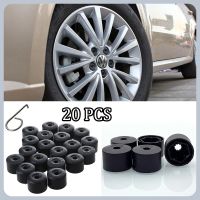 ⊙✥ 20Pcs Car Tyre Wheel Covers Hub Nut Bolt Covers Caps 17mm Auto Tyre Screws Anti-Rust Dust Proof Protector Exterior Accessories