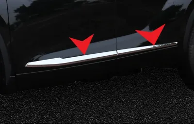 รถประตูร่างกายป้องกันด้านข้างตกแต่งป้องกันการถู Tirm สำหรับ2020-2022โตโยต้าไฮแลนเดอ XU70