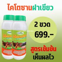 O-Green โอ-กรีน ไคโตซานสัตว์ ไคโตซานฝาเขียว สูตรเข้มข้น เร่งผลผลิต ลดต้นทุน เพิ่มประสิทธิภาพ ทวีคูณ 2 ขวด