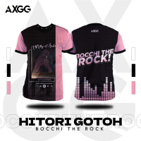 Bocchi Summer AXGG the Rock Anime Shirt（freecustom name &amp; logo）Trendy mens versatile T-shirt