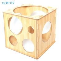 9 Holes Balloon Sizer Box Wood Square Balloon Measurement Tool for Arch Kit for Birthday Party Wedding Party Decorations