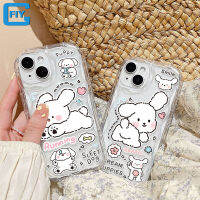 เคสสำหรับ VIVO โทรศัพท์ลายการ์ตูนน่ารักสำหรับสุนัขวิ่ง Y30 Y75 Y30i Y31 Y33S Y33T Y35 Y50 Y51 Y51S Y55 Y93 Y77 Y76S Y78 + Y85 Y91 Y76ขอบเป็นคลื่นใสฝาครอบโทรศัพท์กันตก