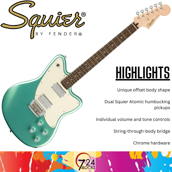 Fender Squier Paranormal Toronado Electric Guitar Mystic Sea Foam Green ...