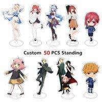 50PCS Free Shipping Custom Wholesale Acrylic Stand Customize Cute Anime Figures Clear Standing Cartoon Board For Fans Gifts