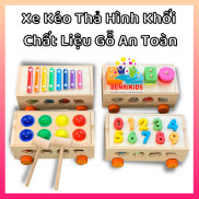 Đồ Chơi Xe Kéo Thả Hình Khối Kết Hợp Đàn Xylophone Và Bảng Phân Loại Hình