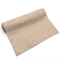 【LZ】✉►♤  Gray Khaki Rustic Imitation Linen Table Runner Modern for Home Party Christmas Decorations Camino De Mesa Navidad Decoración