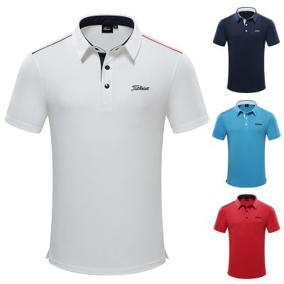 ๑ ₪ J.L INDEBER Titleist Golf MARK LONA PG ฤดูร้อนชุดเสื้อผ้าผู้ชายเสื้อแขนสั้นเสื้อกีฬากลางแจ้งกีฬากอล์ฟเสื้อโปโล