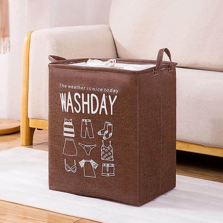 super-large-laundry-basket-75lfoldable-storage-laundry-hamper-with-drawstring-cover-water-proof-linen-toy-clothes-storage-basket