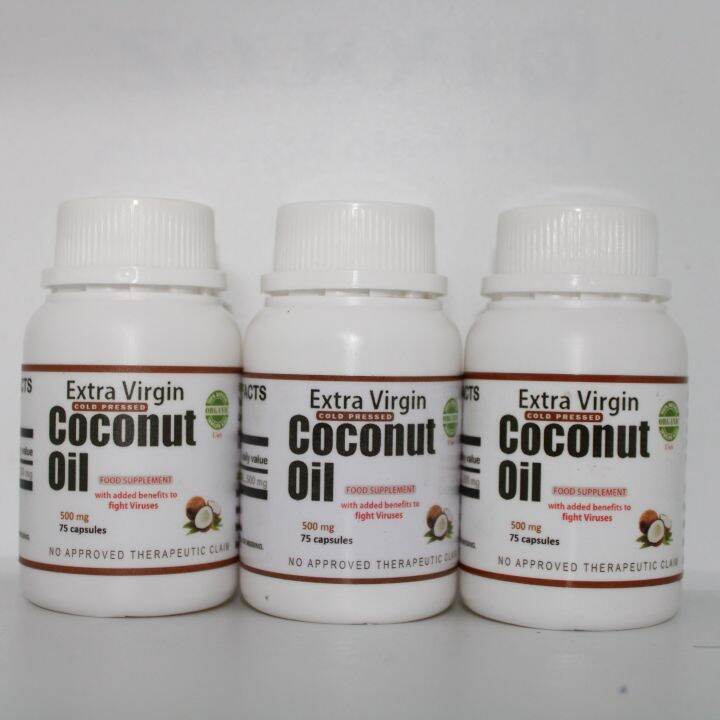 EXTRA VIRGIN COCONUT OIL CAPSULE 3 BOTTLES Lazada PH
