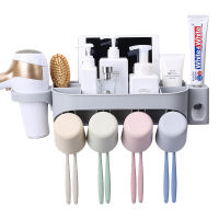 Strong Hook Bathroom Accessories Holder Toothpaste Dispenser Supplies Tooth Brush for Soap Pot Rack Oral Case Absorption Wall