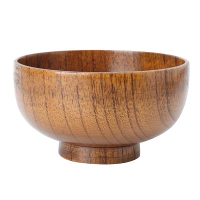 Natural Jujube Wooden Rice Soup Bowl Food Containter Kitchen Utensil Tableware