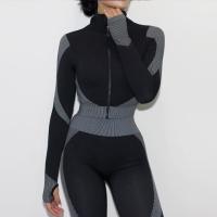 【YD】 3Pcs Seamless Set Gym Clothing Sportswear Female Workout Leggings Top Sport Training