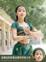 Girls Aladdin Magic Lamp Jasmine Princess Dress Belly Dance Suit Halloween Childrens Cosplay Costume Autumn